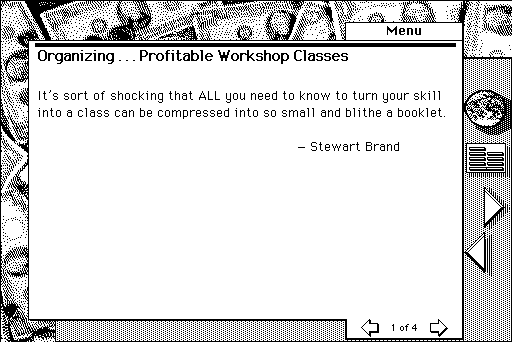 Fig. 9a: Whole Earth Catalog sample article