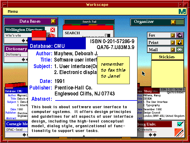 Sticky-note annotation from DEC system.