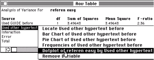 Screenshot of HyperView menu