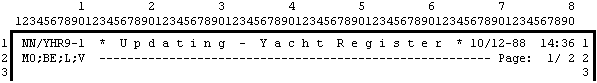 Header area standard