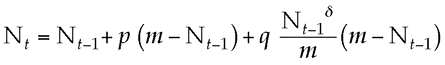 Revised Bass formula with non-uniform adapter influence
