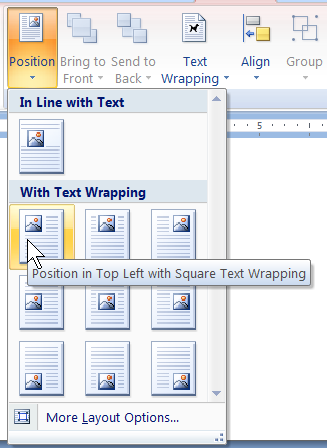 Screenshot of Microsoft Office 2007's Ribbon