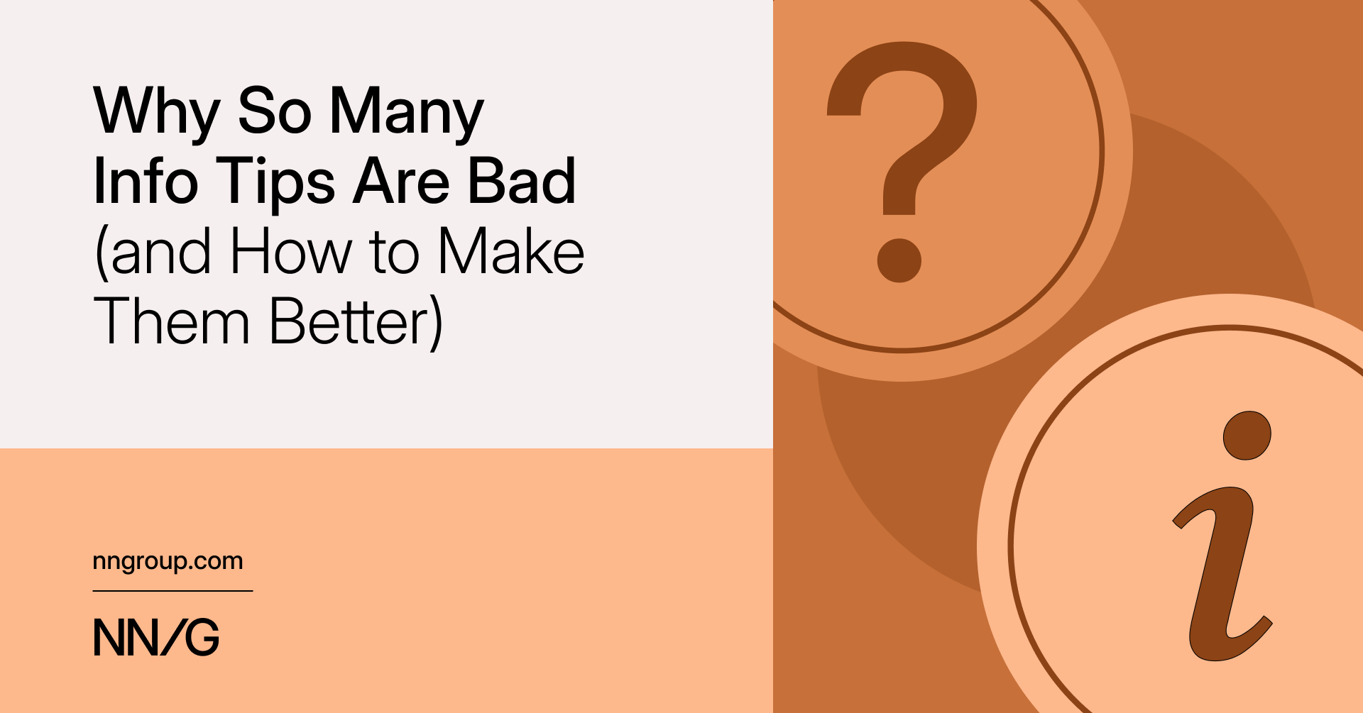 Why So Many Info Tips Are Bad (and How to Make Them Better) (9 minute read)