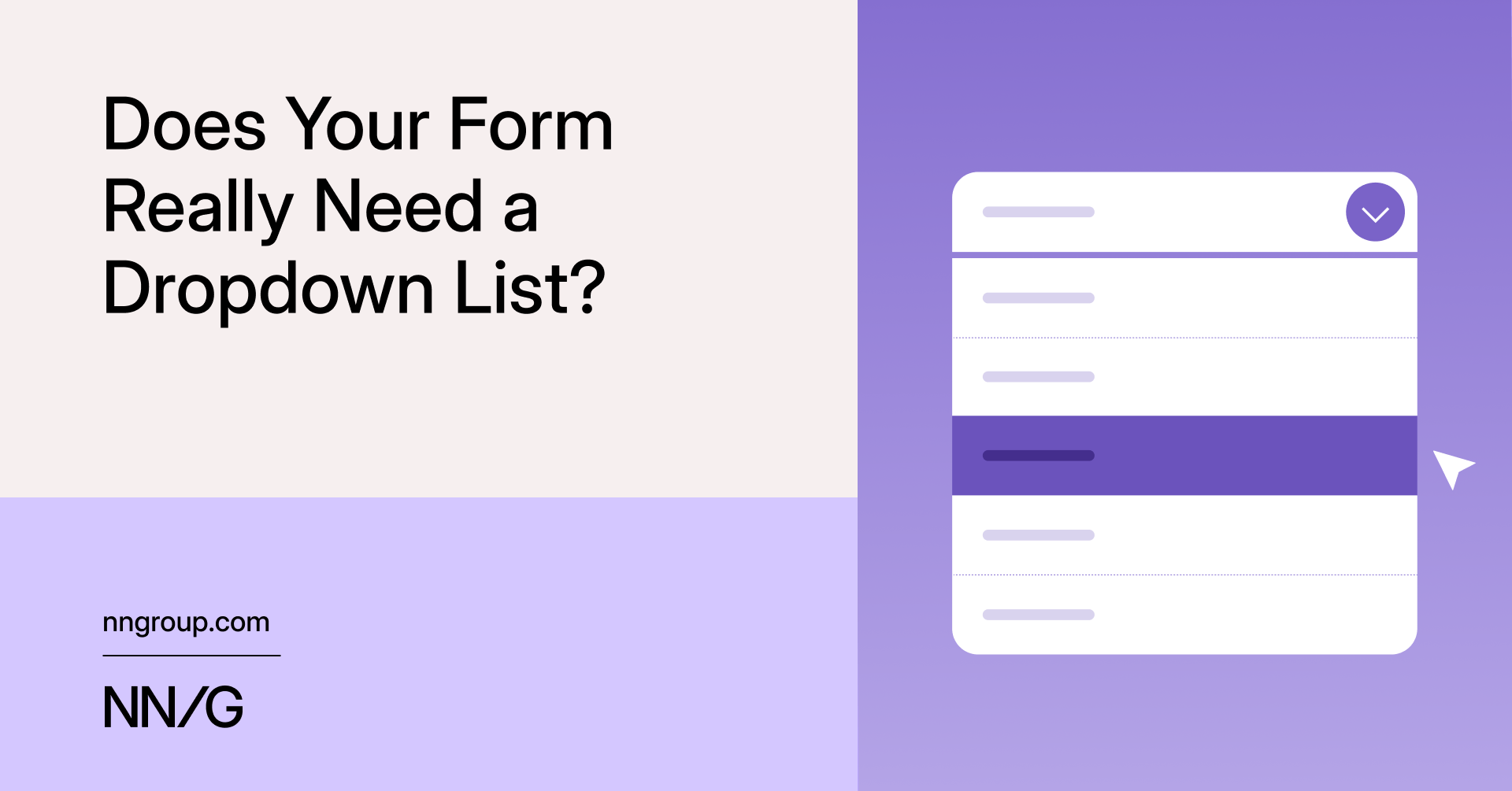 Does Your Form Really Need a Dropdown List? (15 minute read)