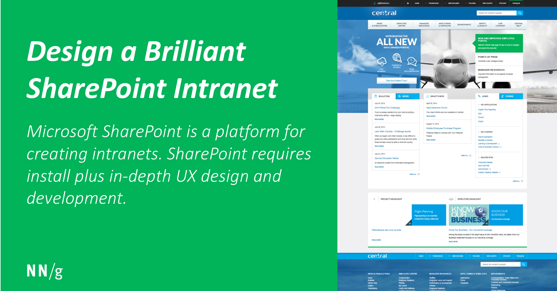 SharePoint Intranet Examples available out of the box