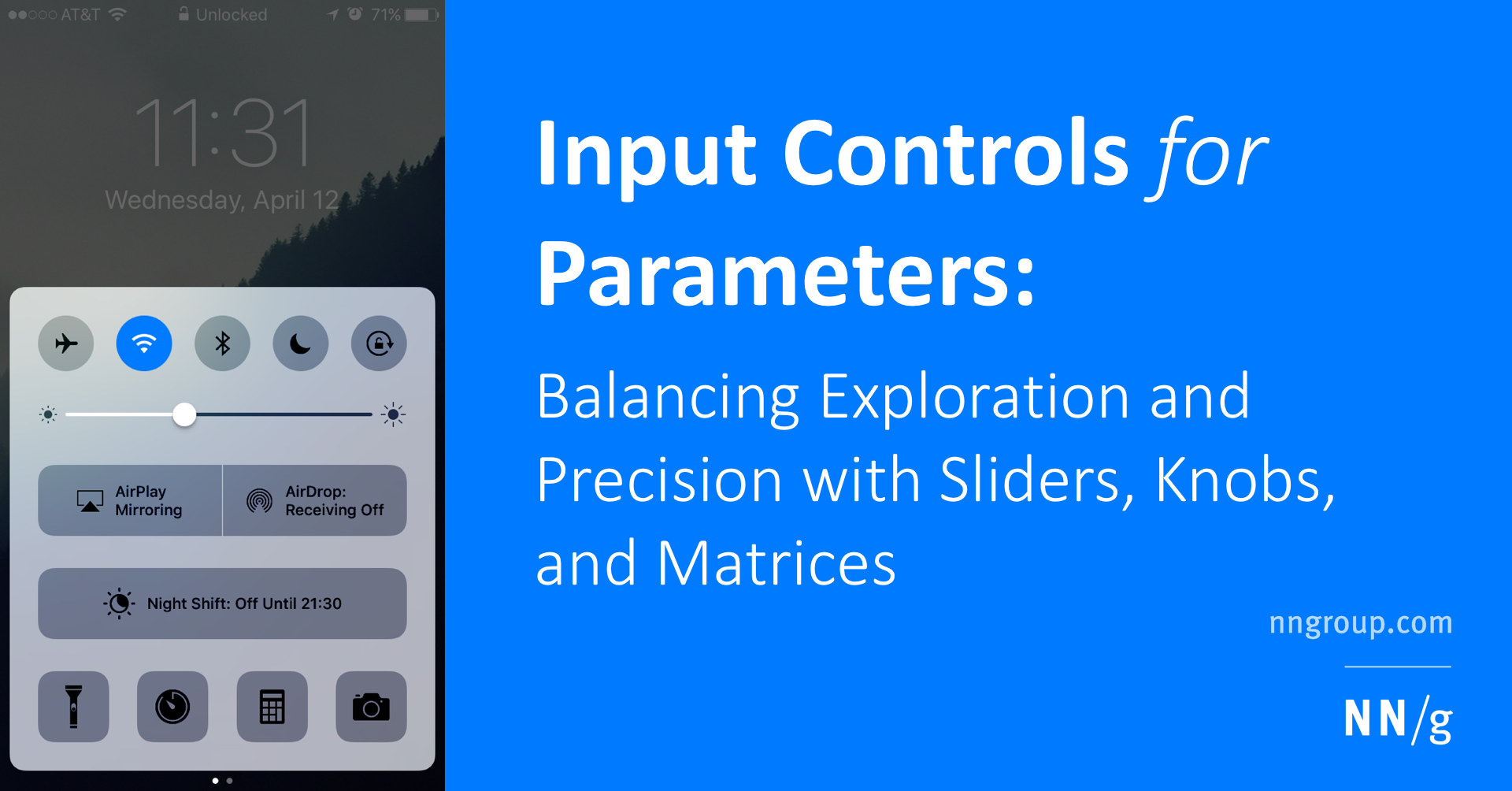Sliders, Knobs, and Matrices Balancing Exploration and Precision