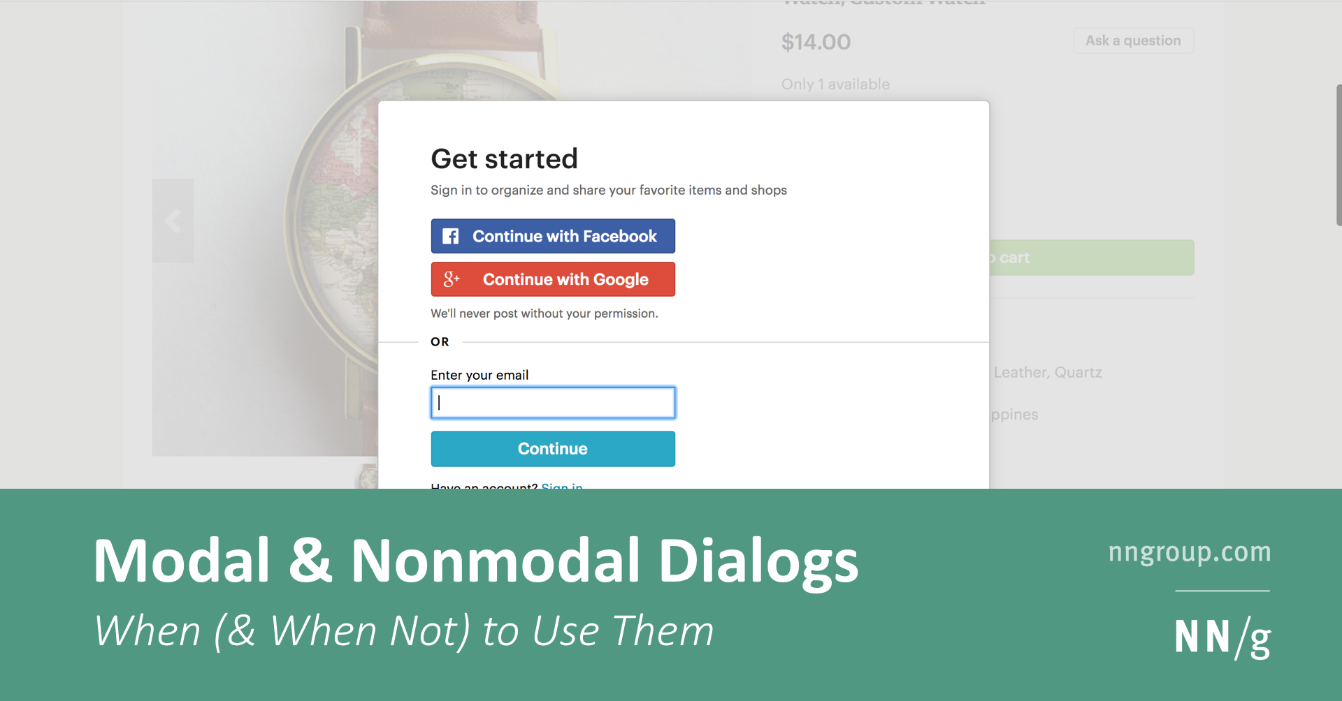 Modal & Nonmodal Dialogs: When (& When Not) to Use Them