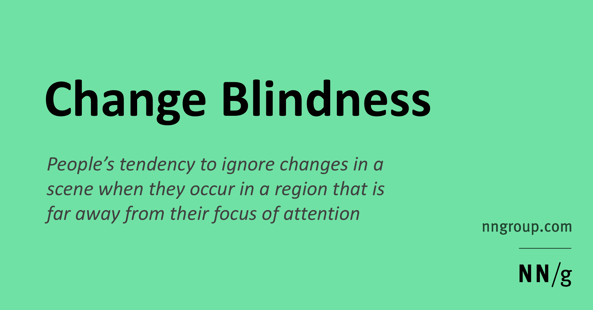 Changes And Changes Of Change Blindness