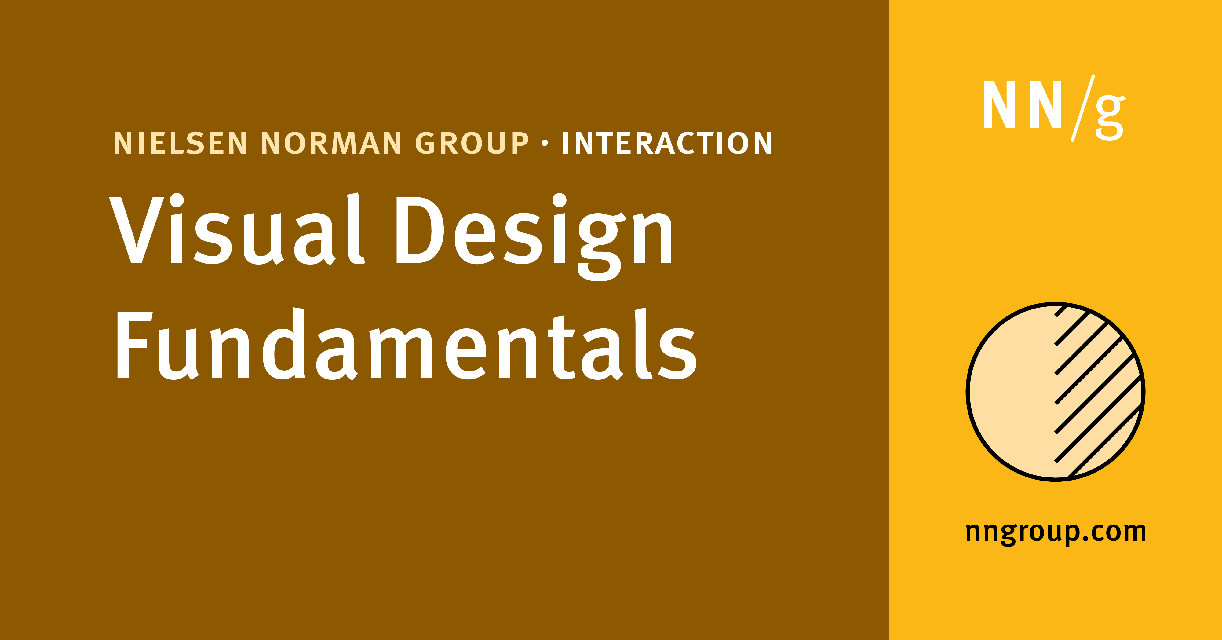 Visual Design Fundamentals | Nielsen Norman Group UX Training Course