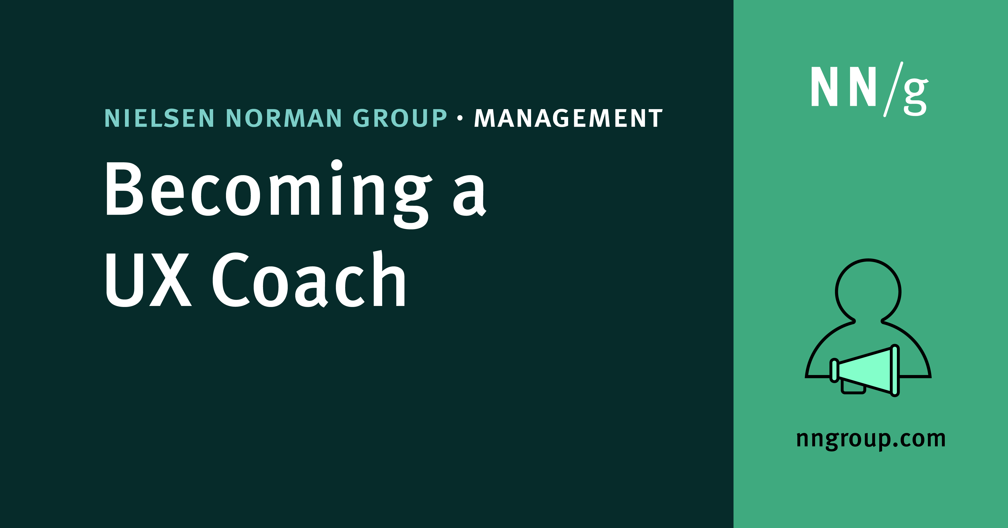 Becoming a UX Coach | NN/g Training Course - NN/g
