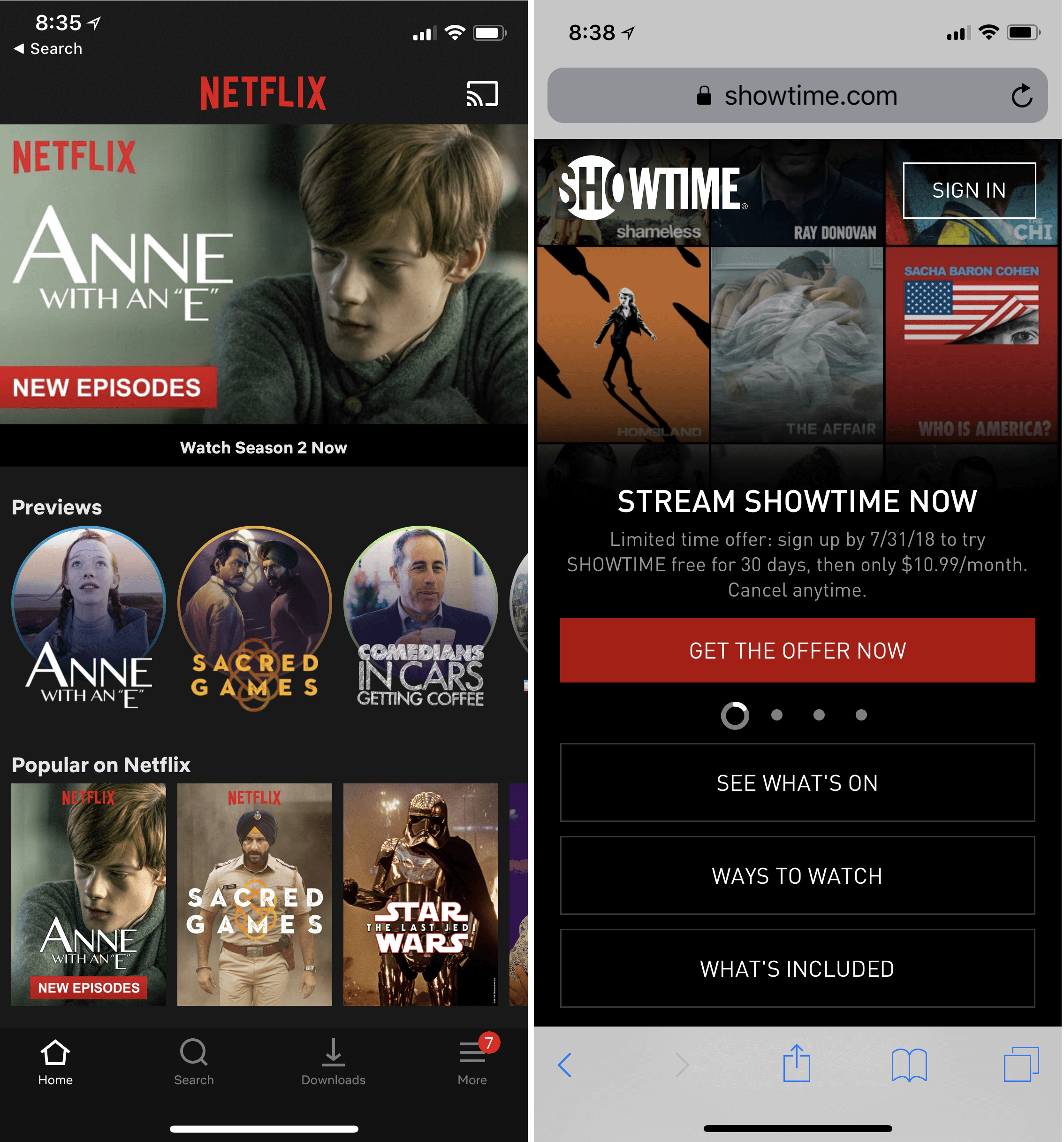 smartomni colorcross supports netflix on mobile