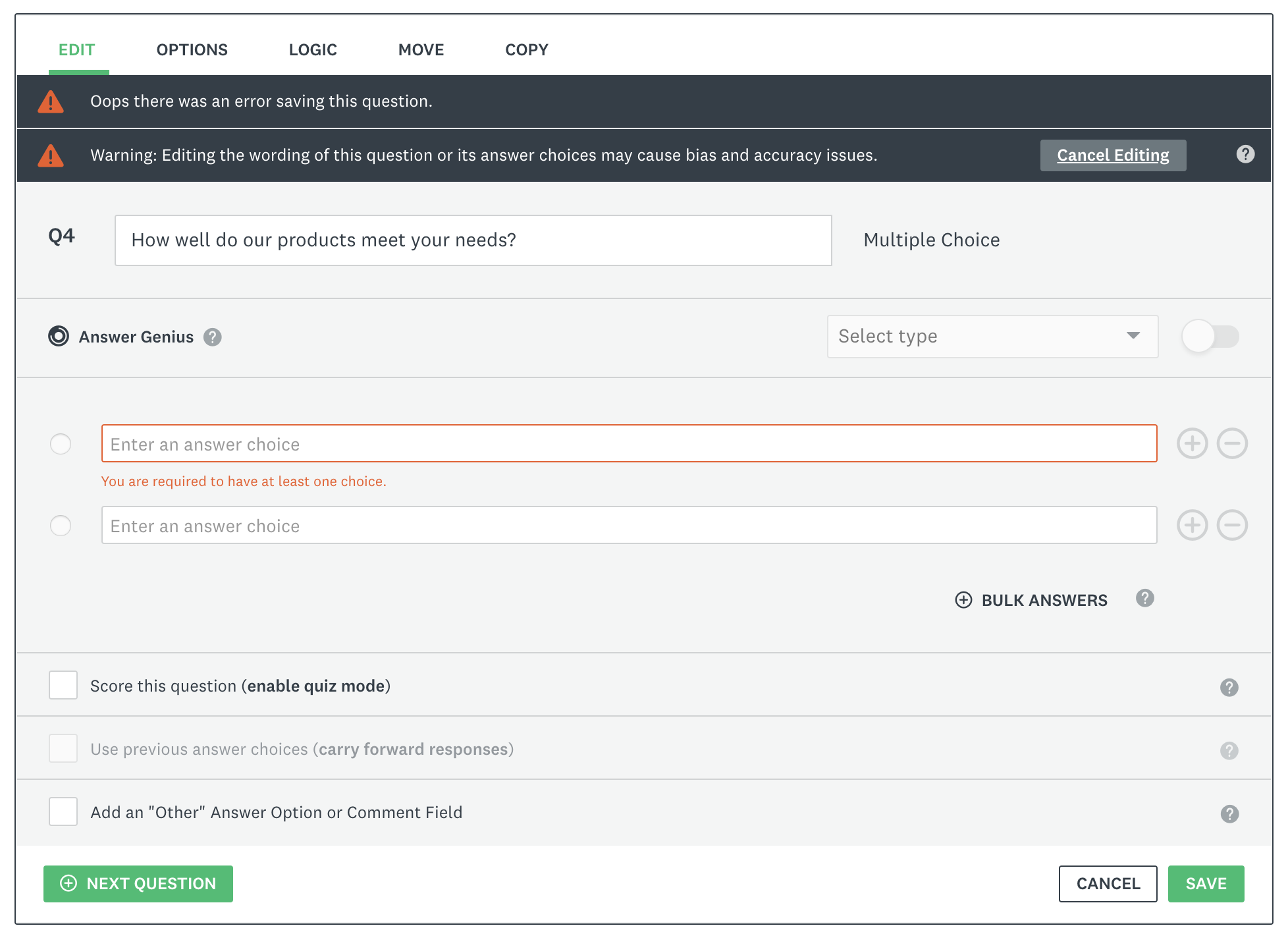 validation summary