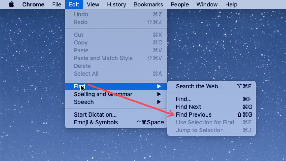 macOS hierarchical menu showing typical user diagonal mouse movement patterns