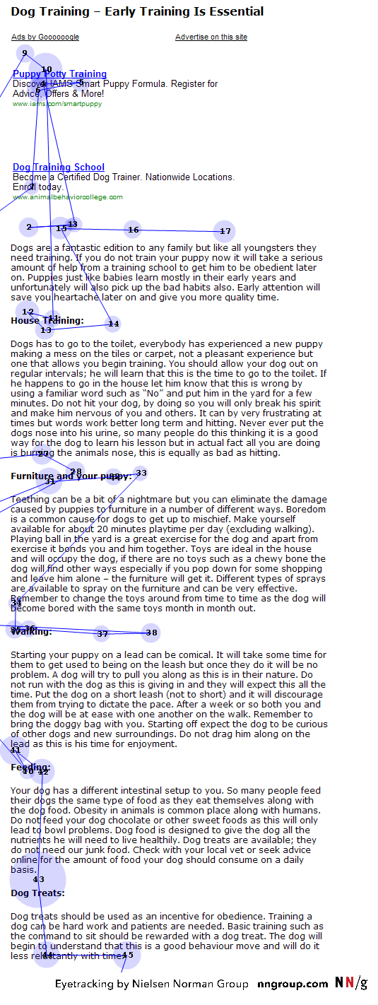 The Layer-Cake Pattern of Scanning Content on the Web