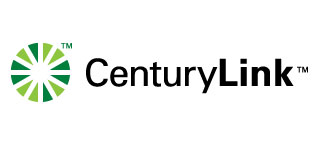 loco for centrurylink, dark and light green triangles making up a circle, plus the co name