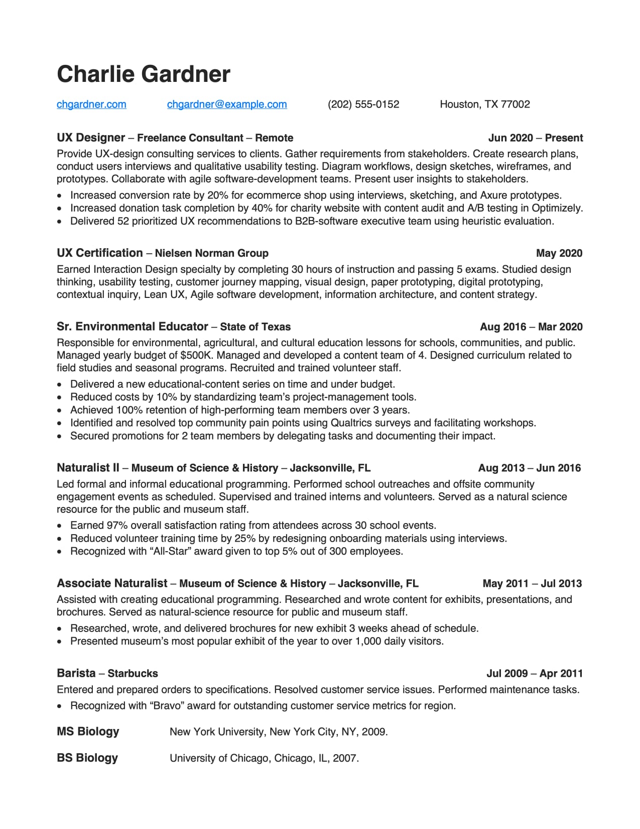 Resumes  Career & Internship Services