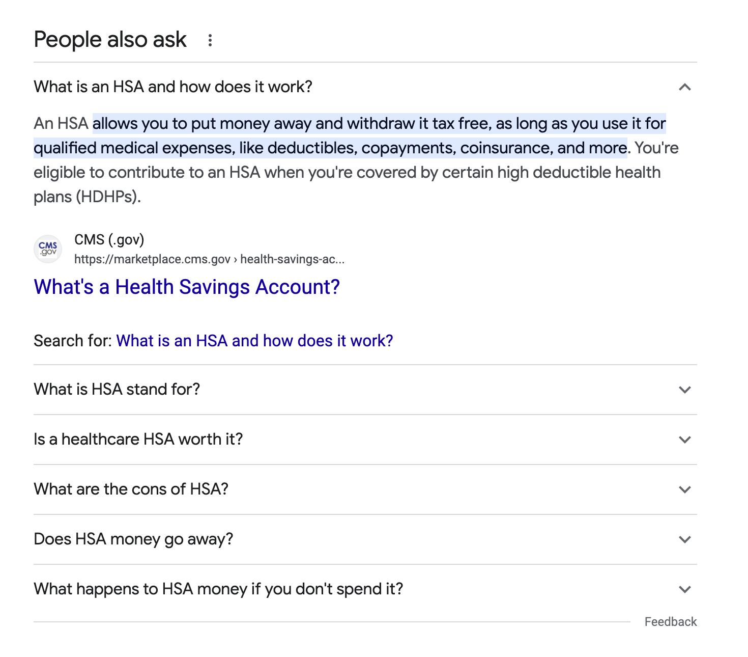 A Google search result page displays relevant information in accordions