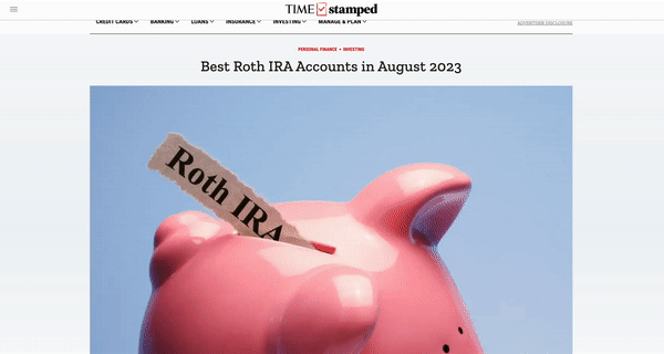 A screen recording of an article page with a sticky table of contents placed in the right rail