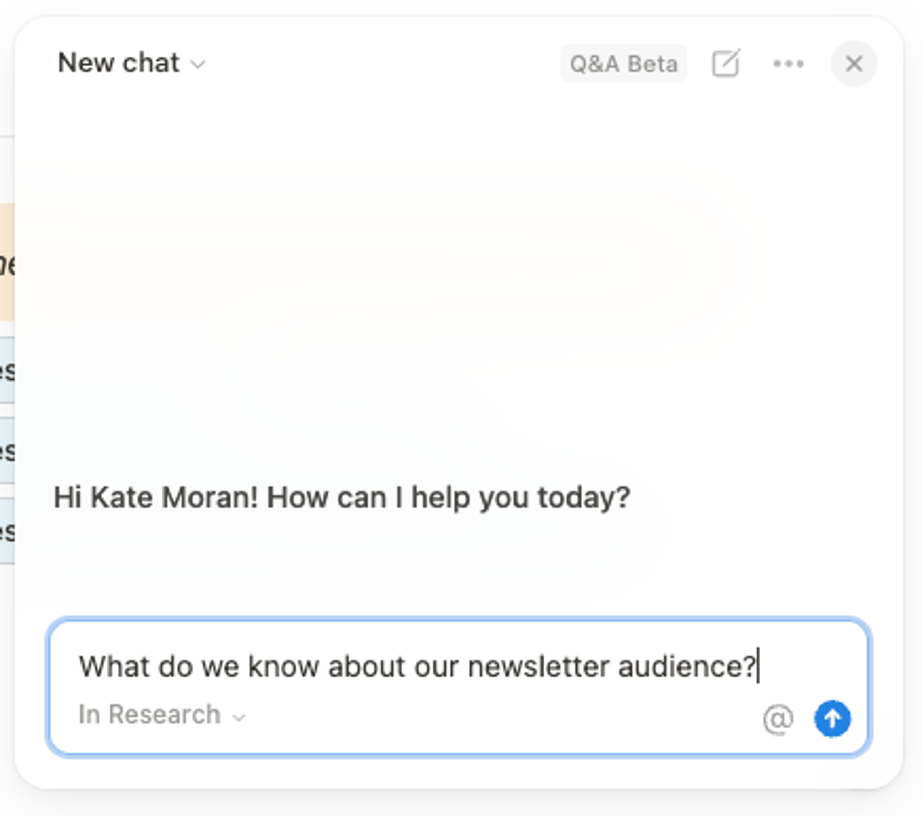 what is data analysis in academic research In a Notion AIchat window, the user types,