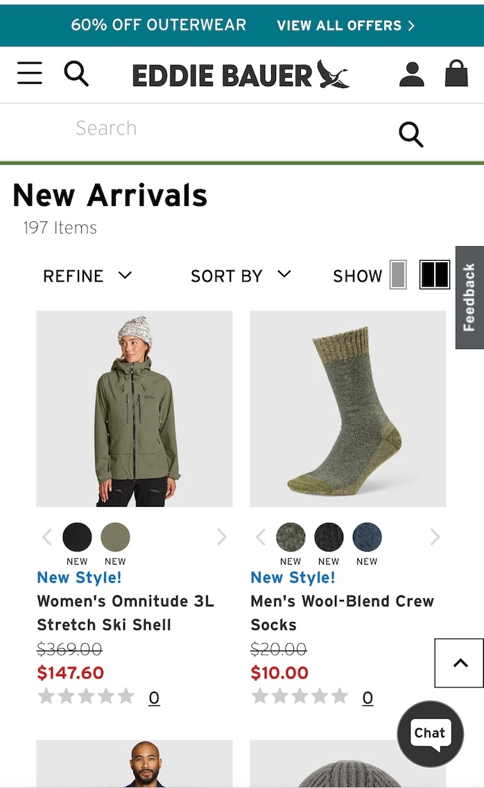 Eddie Bauer sitewide promotions