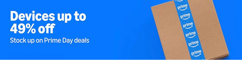 El banner dice: El dispositivo puede disfrutar de un descuento del 49%.