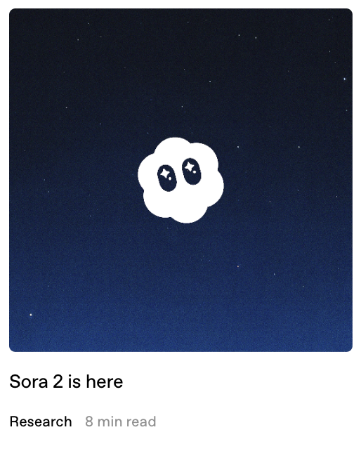 El contenido de la tarjeta presenta una hermosa nube sobre un fondo de cielo estrellado. A continuación se muestra el texto 