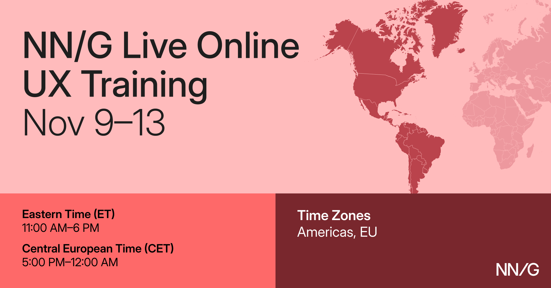 November Live Online Courses 2026 Agenda | Nielsen Norman Group