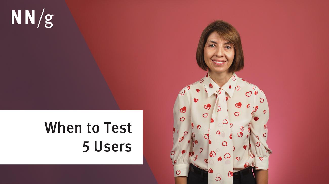 5 Users: Okay for Qual, Wrong for Quant