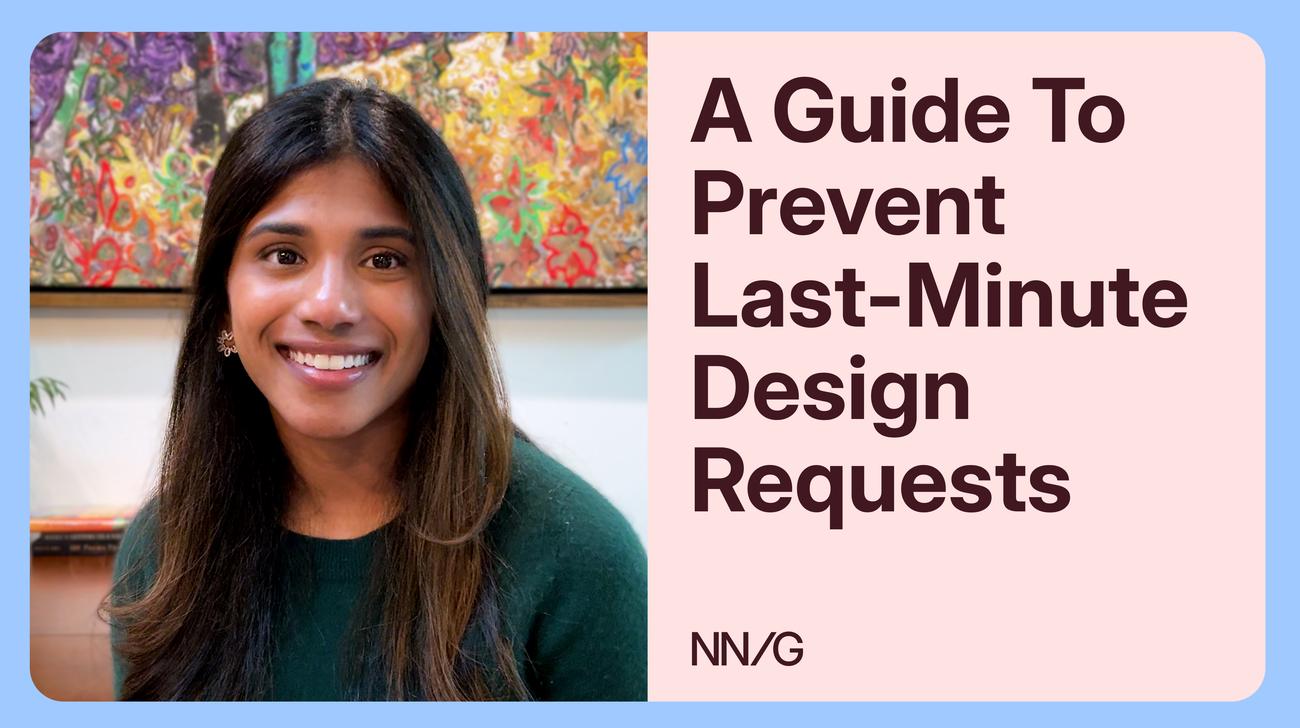 Prevent Last Minute Design Requests: A Guide