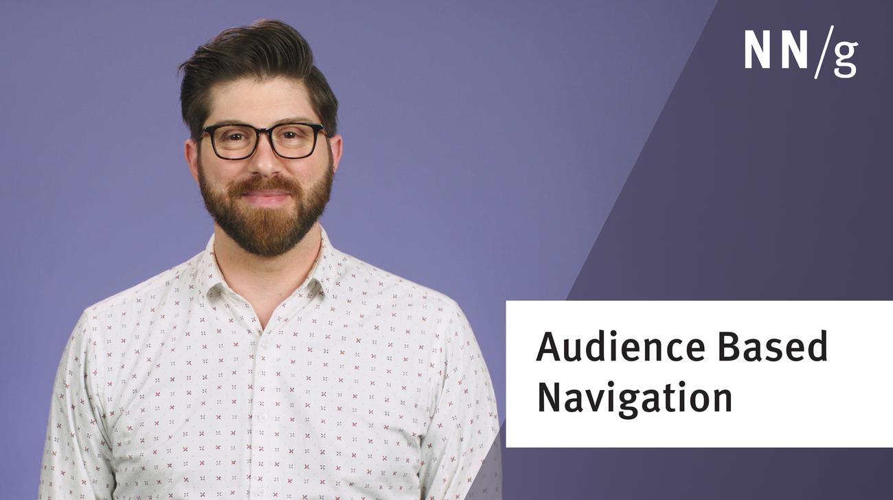 Audience-Based Website Navigation