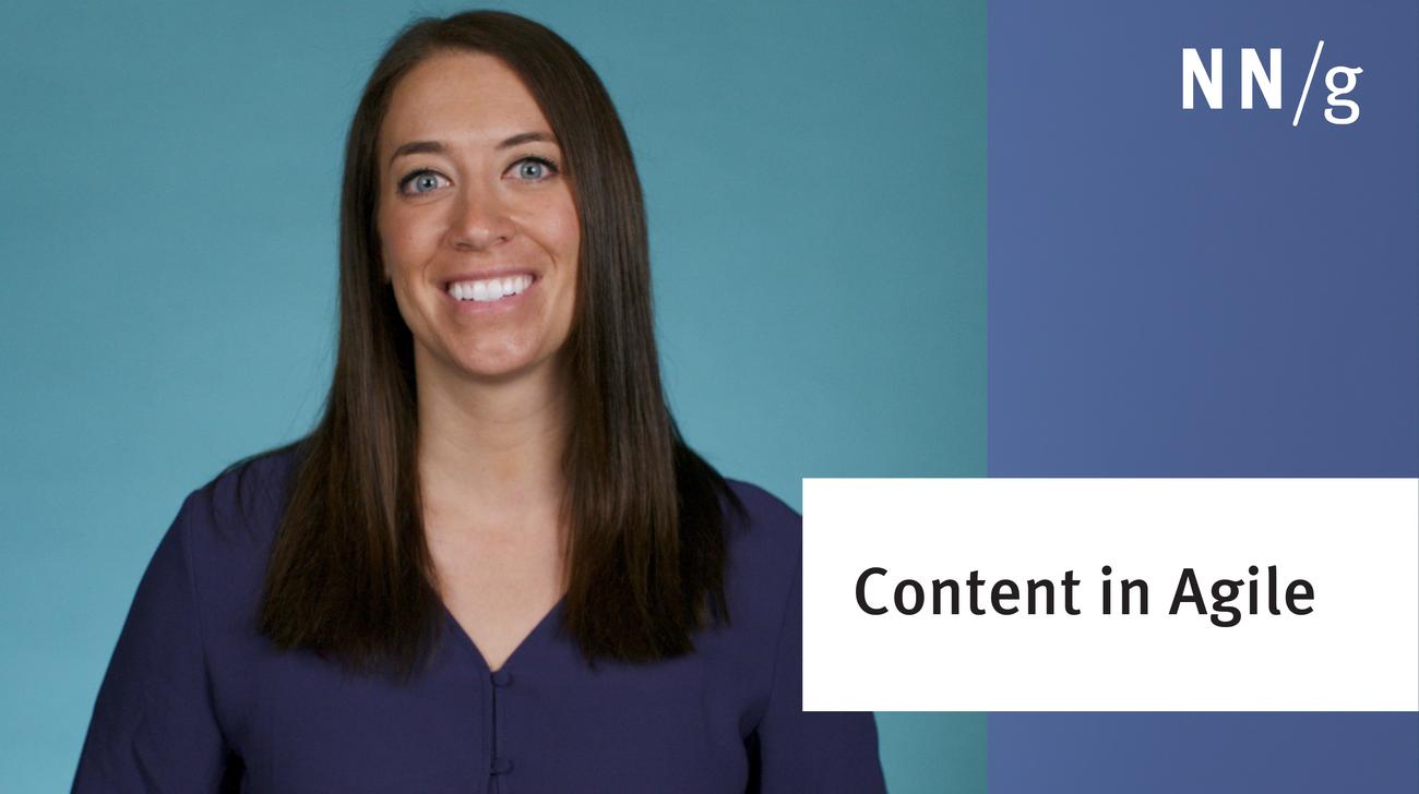 Content Creation in Agile Development Processes