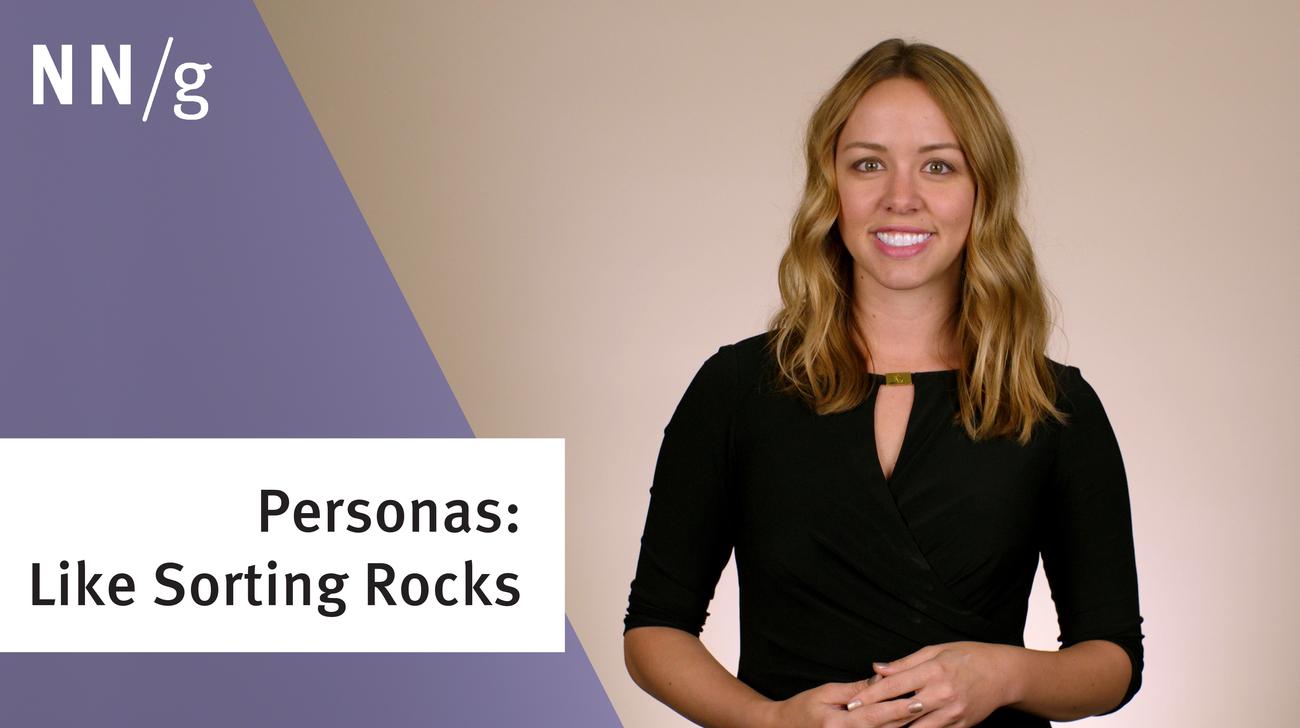 Creating Personas Is Like Sorting Rocks