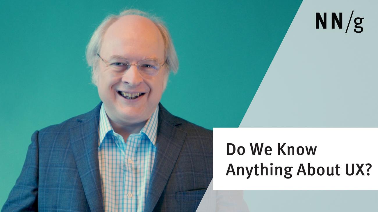 Do We Know Anything About UX?