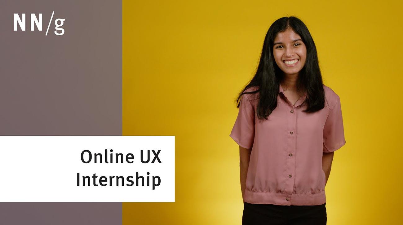 First Online UX Internship