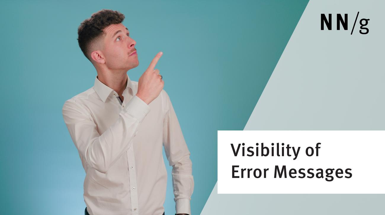 How to Increase the Visibility of Error Messages
