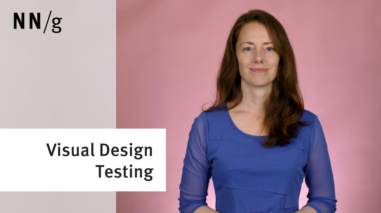 How To Test Visual Design Video Nn G