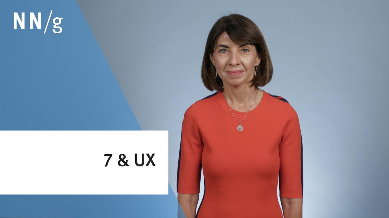 The Magical Number 7 and UX