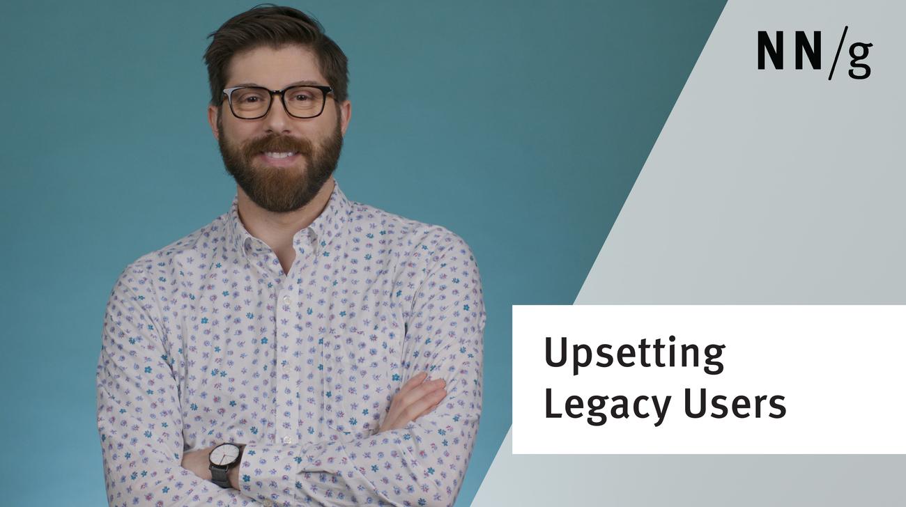 Making Design Improvements vs. Upsetting Established Users