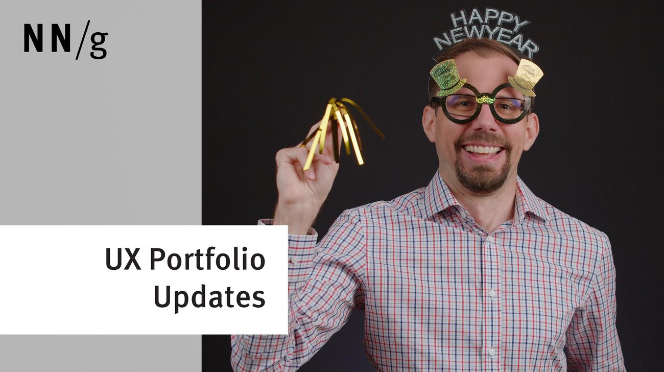 UX Portfolio Updates: A New Year's Resolution