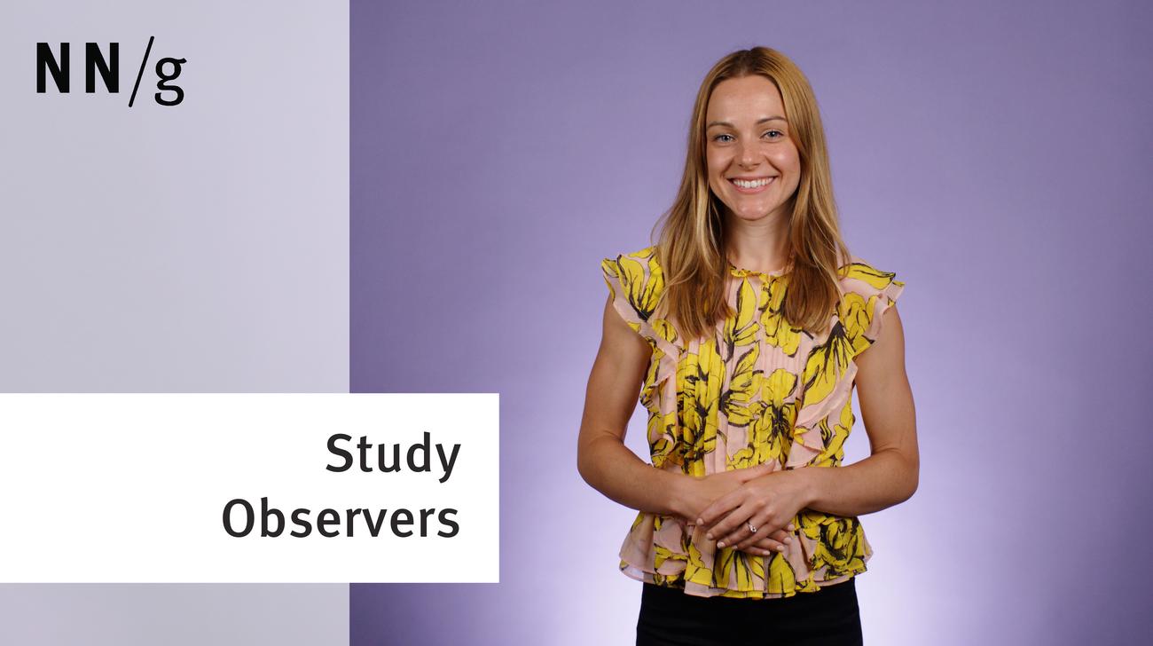 Handling Observers in User Research