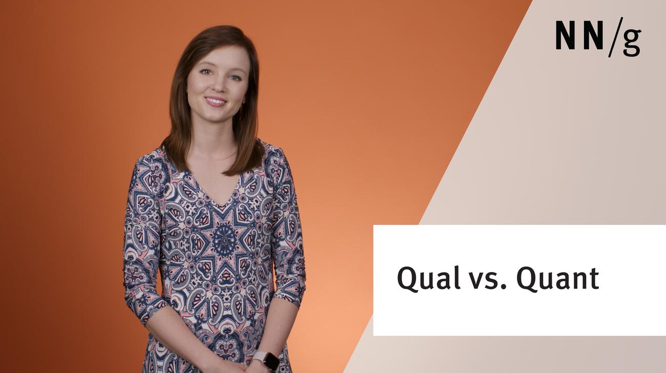 Qualitative vs. Quantitative UX Research