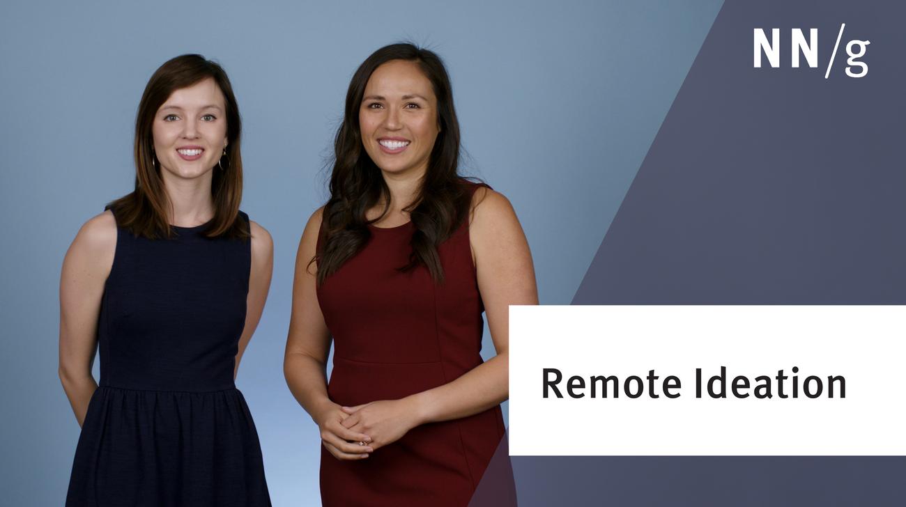 Ideation Articles, Videos, Reports, and Training Courses - NN/g