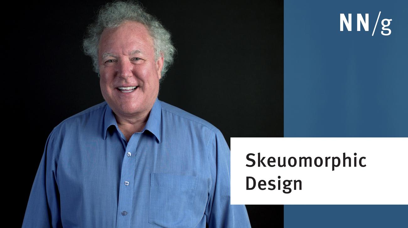 Skeuomorphic Design: Don' t Apply It Blindly (Bruce Tognazzini)