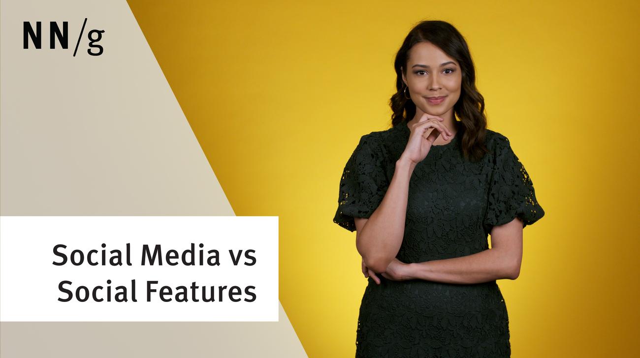 Social Media vs Social Features