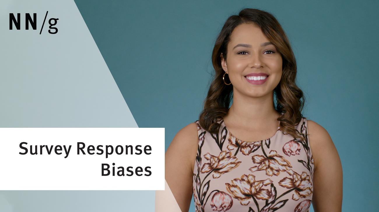 Survey Response Biases in User Research