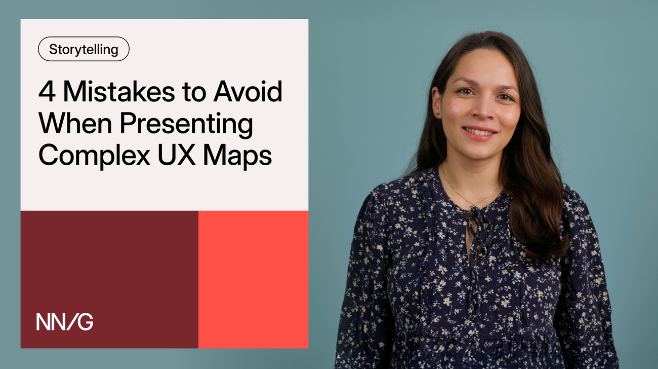 4 Mistakes to Avoid When Presenting Complex UX Maps