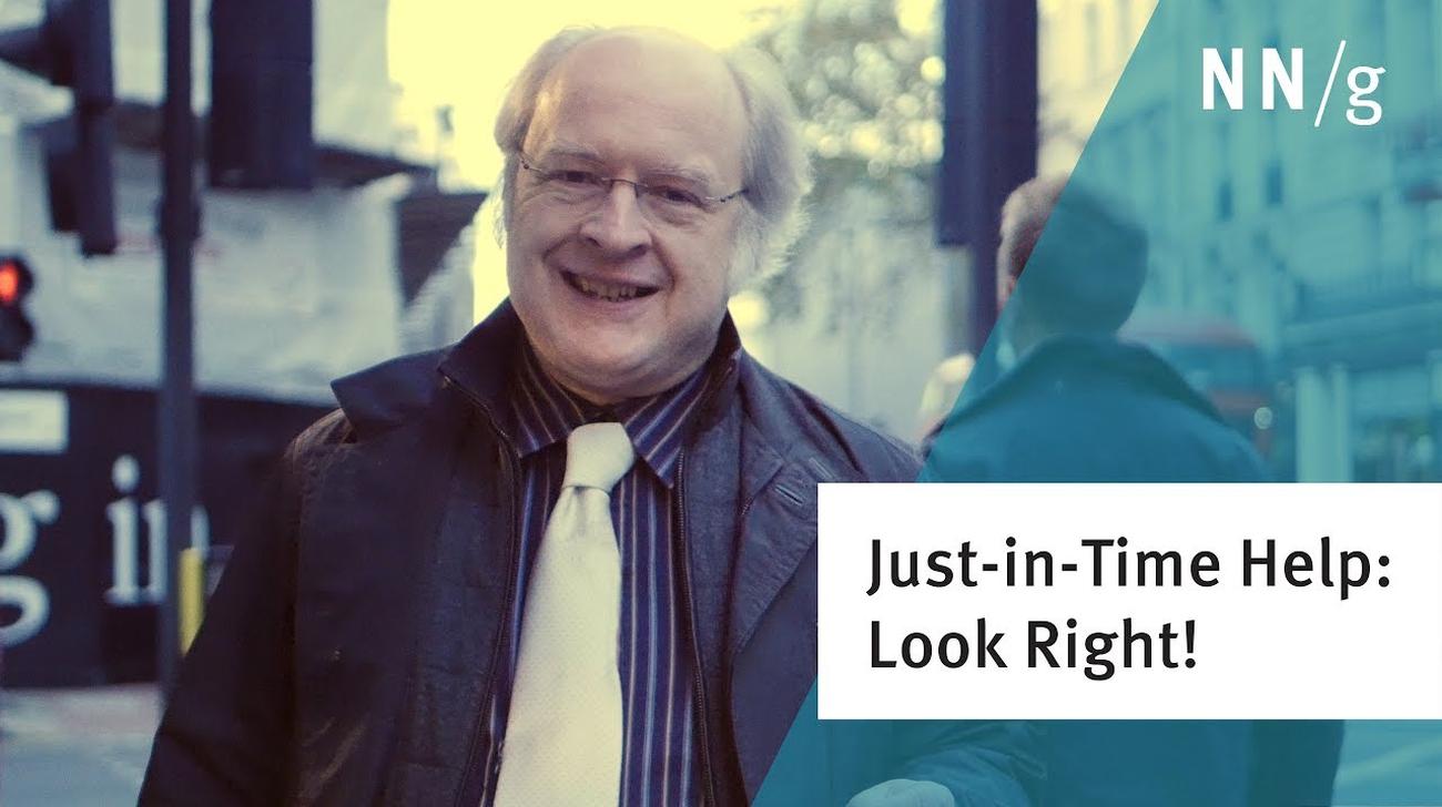 Just-in-Time Help: Look Right!