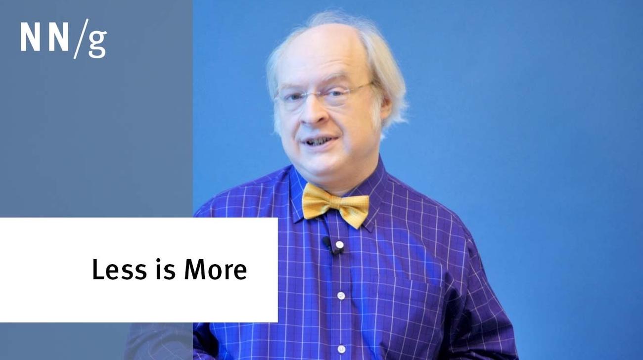 Less Is More