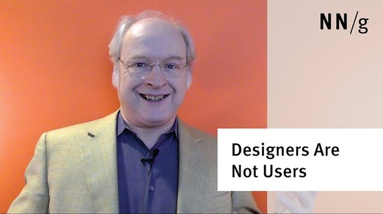 Designers Are Not Users