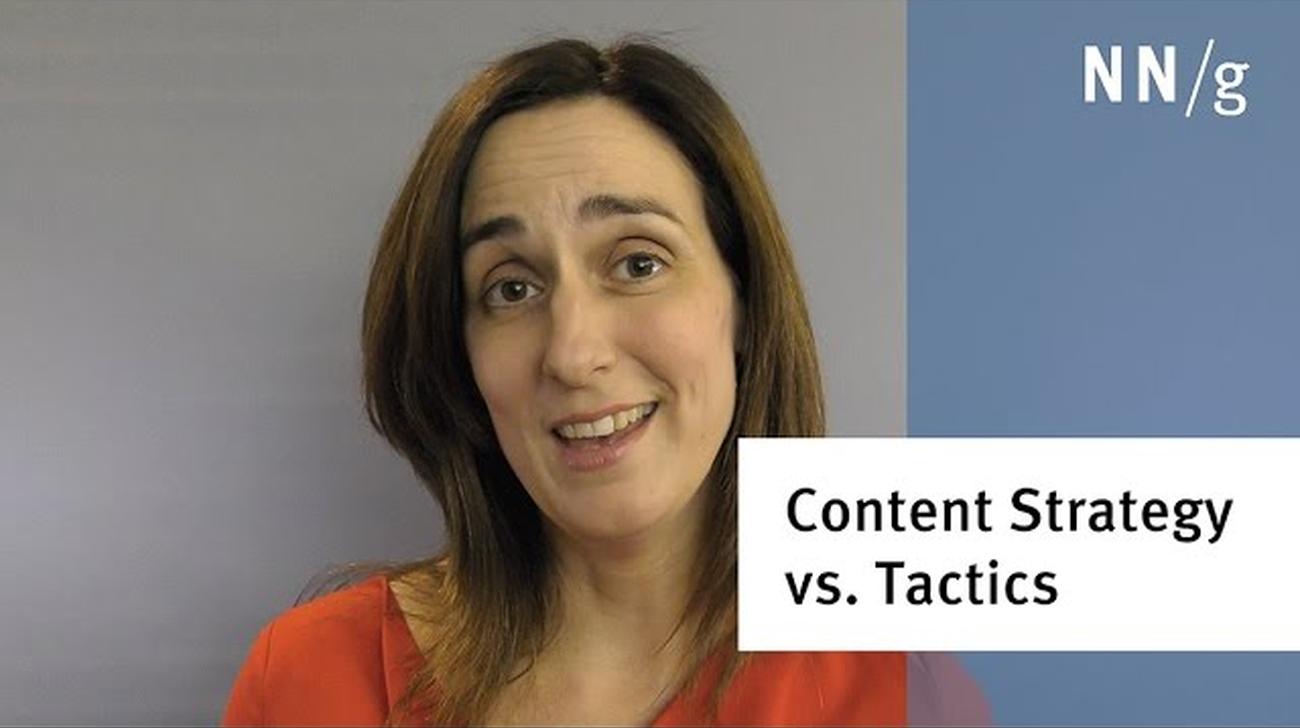 Content Strategy vs. Content Tactics 